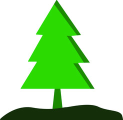 christmas tree on white background