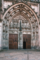 Fototapeta na wymiar The entrance of the famous Sintjans Cathedral of Den Bosch in the Netherlands