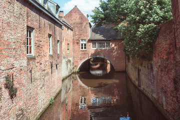 The Binnendieze is a small river that is enclosed within the Den Bosch city and therefore runs mostly underground.