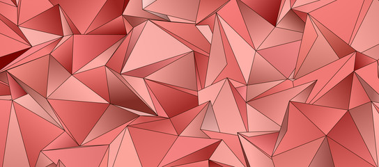 Fototapeta premium 3d Triangles, abstract background. Design wallpaper.