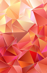 Fototapeta premium 3d Triangles, abstract background. Design wallpaper.