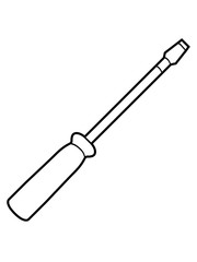 kontur design mechaniker rot schlitz werkzeug silhouette bauen schraubenzieher handwerker schrauben ziehen drehen basteln auto clipart design cool