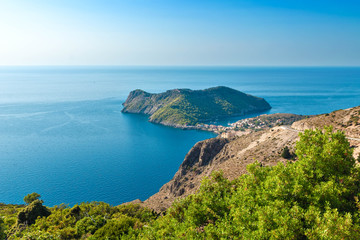 Fototapeta premium Assos, Kefalonia, view of the coast 