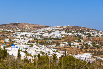 Obraz premium Apollonia (or Stavri), the capital of Sifnos. Cyclades, Greece