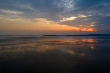 Fototapeta na wymiar Morcombe Bay Sunset