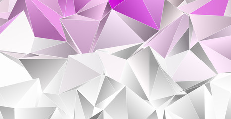 Fototapeta premium 3d Triangles, abstract background. Design wallpaper.