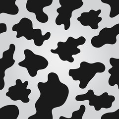 Vector seamless pattern with spots of cow
