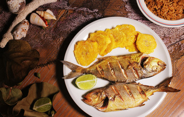 fried fish, Dominican food