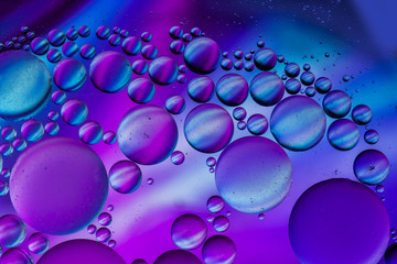 oil droplets purple colour macro background
