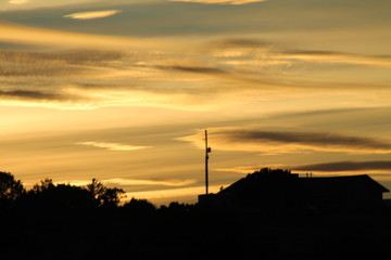 Golden Sunset in the Western U.S.