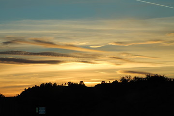 Golden Sunset in the Western U.S.