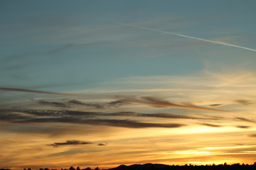 Golden Sunset in the Western U.S.