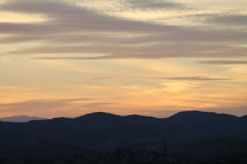 Golden Sunset in the Western U.S.