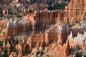 Bryce Canyon with typical rock formation