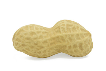 Peanuts isolated on white background with clipping path