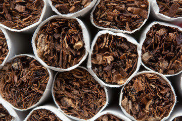 Close up cigarettes background