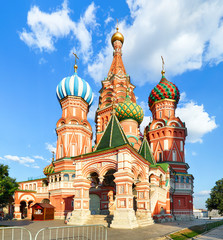Fototapeta na wymiar Moscow, St. Basil's Cathedral in Red square, Russia