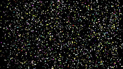 Abstract Blurred Christmas Lights on a Bokeh Background