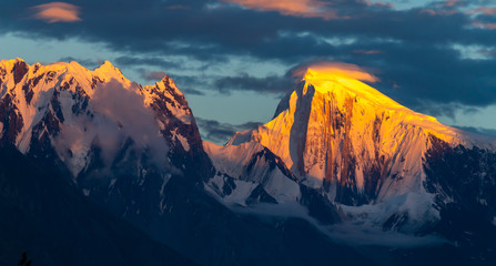 Sunset over Golden Peak