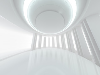 Abstract modern architecture background. 3D