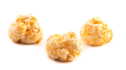 Cheese Biscuit Isolated on a White Background