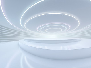 Abstract modern architecture background. 3D