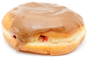 bismarck jelly roll with brown sugar frosting