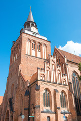 Fototapeta na wymiar Parish Church of St. Mary (Pfarrkirche St. Marien) Güstrow Mecklenburg Western Pomerania Germany