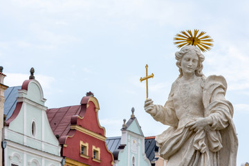 Obraz premium Telc square, UNESCO heritage town