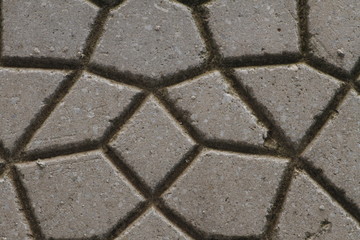 Close-up of a covering material used on the floor and wall. Floor and wall tile.