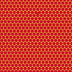 Red background with yellow pattern