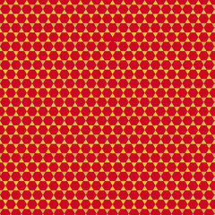 Red background with yellow pattern