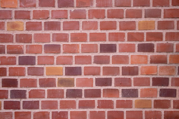 Brick wall of red neat modern brick