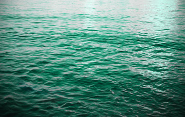 Ocean, sea water calm waves close up. Water surface background