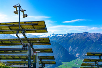 Solaranlage in den Alpen