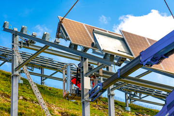 Bau einer Solaranlage