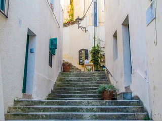 Picturesque street in Otranto, Apulia, Italy