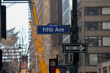 Fifth Ave Street Sign
