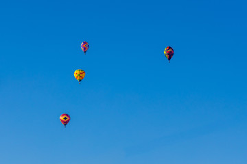 hot air balloons in the sky
