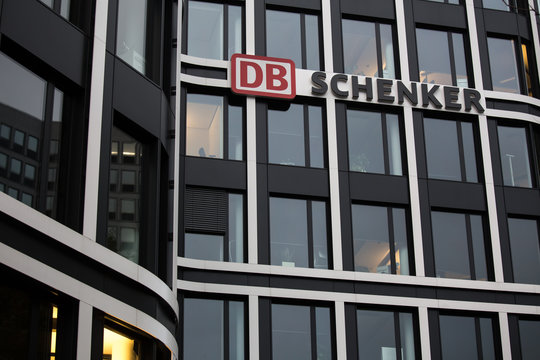 essen, North Rhine-Westphalia/germany - 18 10 18: db schenker sign in essen germany