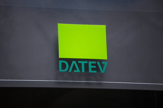 cologne, North Rhine-Westphalia/germany - 17 10 18: datev sign in cologne germany