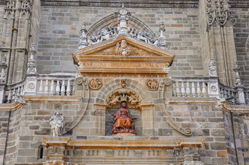 Obraz premium Renaissance facade of Astorga Cathedral, Leon, Spain.