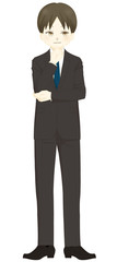 スーツ-企む男性