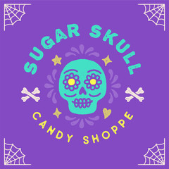 Day of the Dead Hand Drawn Logo Design