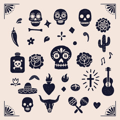 Vintage Day of the Dead graphics - 288423348
