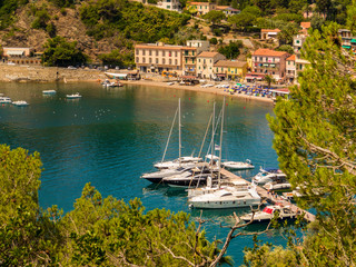 View of Porto Azzurro, Elba Island, Italy
