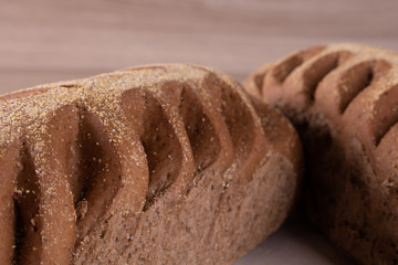 Australian bread on wooden background