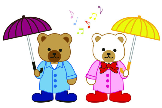 雨の日のかわいいくまのイラスト Buy This Stock Vector And Explore Similar Vectors At Adobe Stock Adobe Stock