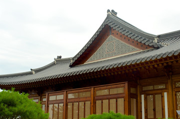 Traditional Korean house in summer, South Korea