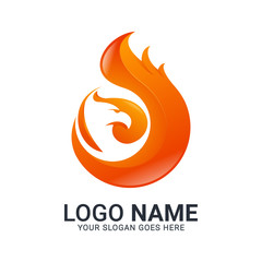 Modern Bird logo design. Vector editable design.